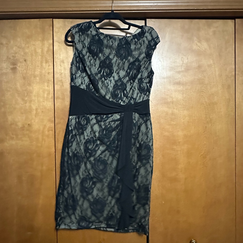 Like new chaps Black lace dress.